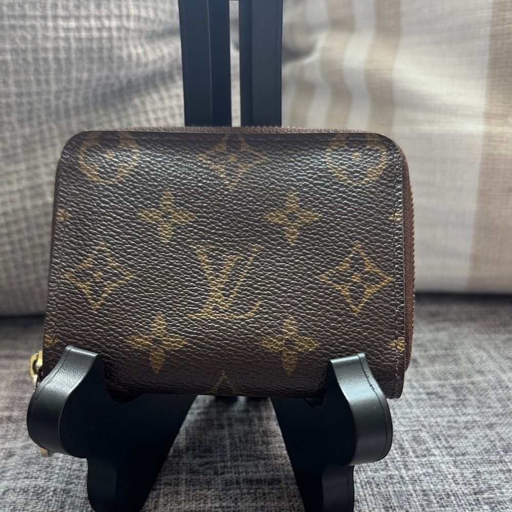 Louis Vuitton Brown and Gold Monogram Small Wallet